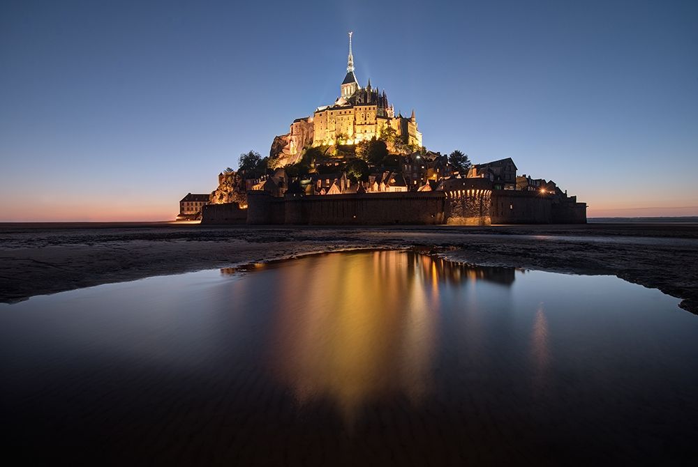 Mont Saint-Michel on the Normandy coast of France
